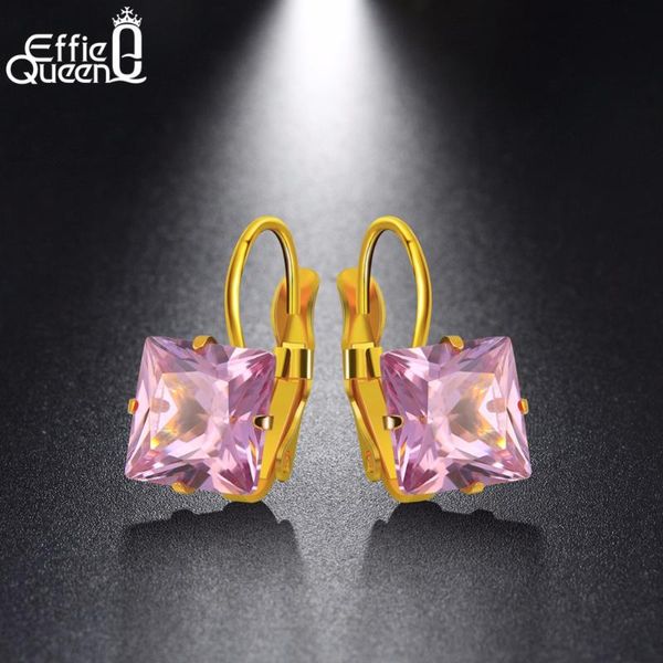 effie queen gold _color 5 color cz zircon square hoop earrings for women fashion wedding jewelry stainless steel earring ie74, Golden;silver
effie queen gold _color 5 color cz zircon square hoop earrings for women fashion wedding jewelry stainless steel earring ie74, Golden;silver