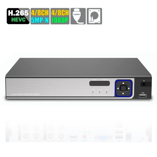 kits 6 in 1 h.2654mp 5mp hybrid security dvr 5mp-n ahd nvr xvr cctv 8ch ahd-h 1080p recorder camera onvif xvi coxial p2p xmeye, Black;white
kits 6 in 1 h.2654mp 5mp hybrid security dvr 5mp-n ahd nvr xvr cctv 8ch ahd-h 1080p recorder camera onvif xvi coxial p2p xmeye, Black;white