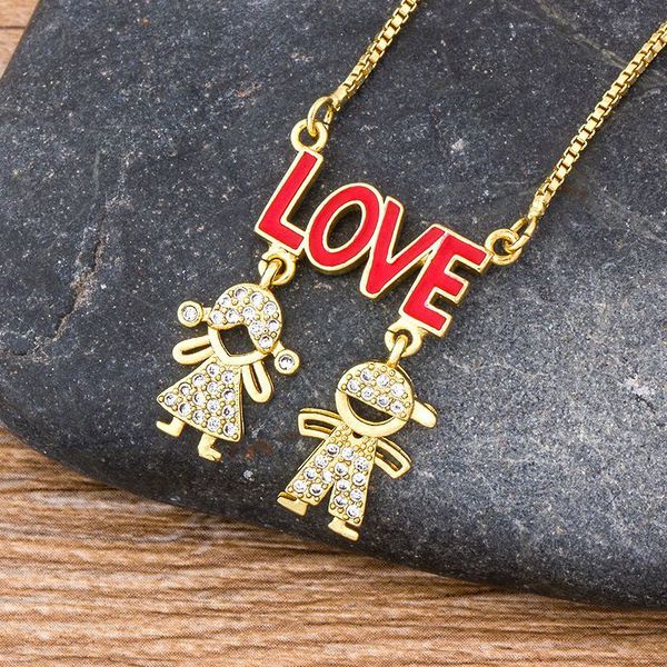 pendant necklaces trendy family necklace boy girl kids for woman collares de moda copper cz jewelry gift, Silver
pendant necklaces trendy family necklace boy girl kids for woman collares de moda copper cz jewelry gift, Silver