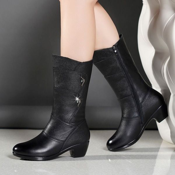 cresfimix botas de mujer women classic black pu leather mid-calf square heel autumn boots lady plus size winter boots a6402
cresfimix botas de mujer women classic black pu leather mid-calf square heel autumn boots lady plus size winter boots a6402