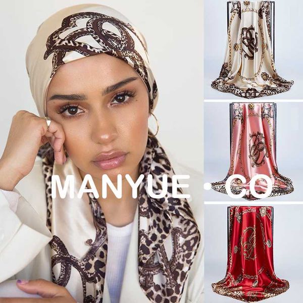 square silk scarves women 90*90cm satin hijab scarf muslim female chiffon shawls and wrap hair head scarves pareo bandanna, Blue;gray
square silk scarves women 90*90cm satin hijab scarf muslim female chiffon shawls and wrap hair head scarves pareo bandanna, Blue;gray