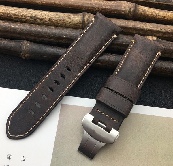 retro crazy strap brown leather for buckle 24mm band bracelet pam441 for butterfly horse watch watchband real tools wfqkl, Slivery;brown
retro crazy strap brown leather for buckle 24mm band bracelet pam441 for butterfly horse watch watchband real tools wfqkl, Slivery;brown