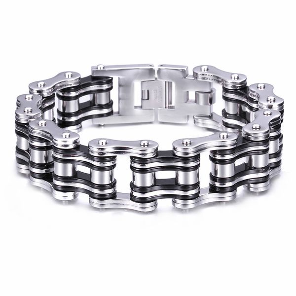 link, chain 23cm men's biker bicycle bracelets & bangles fashion 3 color 316l stainless steel male bike bracelet jewelry, Black
link, chain 23cm men's biker bicycle bracelets & bangles fashion 3 color 316l stainless steel male bike bracelet jewelry, Black