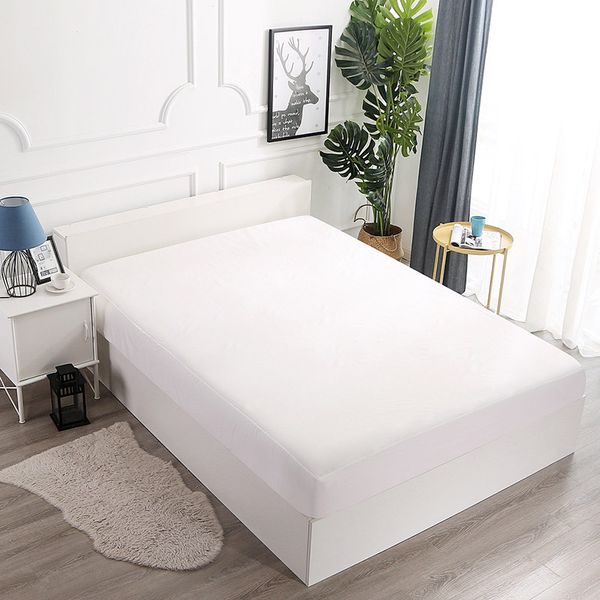 comwarm 100% waterproof fitted sheet simple solid color polyester mattress cover bedroom l bed protector elastic pad linens
comwarm 100% waterproof fitted sheet simple solid color polyester mattress cover bedroom l bed protector elastic pad linens