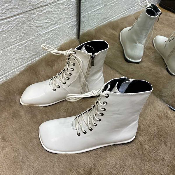 boots deat 2021 autumn fashion casual zipper lace-up square head flat bottom leather single shoes women short cool sf211, Black
boots deat 2021 autumn fashion casual zipper lace-up square head flat bottom leather single shoes women short cool sf211, Black