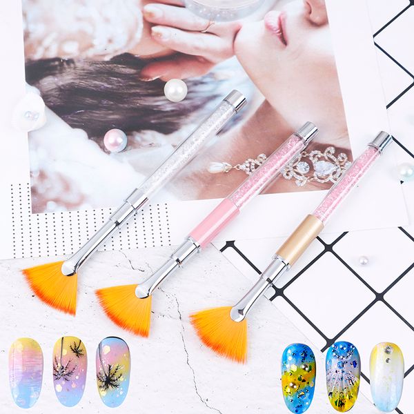 nail art brush fan shape glitter powder dust remove cleaner brush gradual coating pen 3d nail painting, Yellow
nail art brush fan shape glitter powder dust remove cleaner brush gradual coating pen 3d nail painting, Yellow