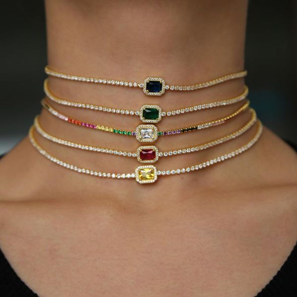 2020 rainbow birthstone cz engagement choker necklace tennis chain gorgeous dainty fashion women lady elegance gold color chain, Golden;silver
2020 rainbow birthstone cz engagement choker necklace tennis chain gorgeous dainty fashion women lady elegance gold color chain, Golden;silver