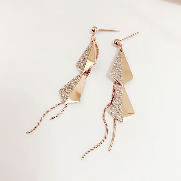 stud korean fashion long tassel double triangle metal dangler girl party earrings femininity net red women eardrop jewelry gift, Golden;silver
stud korean fashion long tassel double triangle metal dangler girl party earrings femininity net red women eardrop jewelry gift, Golden;silver