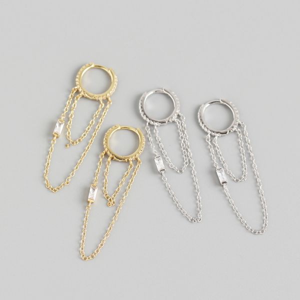 925 sterling silver earring fashion zircon ins style chain tassel long paragraph ear ring wild women girl silver ear jewelry, Golden;silver
925 sterling silver earring fashion zircon ins style chain tassel long paragraph ear ring wild women girl silver ear jewelry, Golden;silver