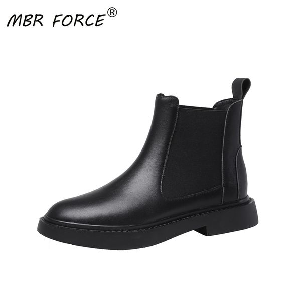 mbr force new leather fashion flat heels elegant ladies european style non-slip rubber sole black ankle boots
mbr force new leather fashion flat heels elegant ladies european style non-slip rubber sole black ankle boots