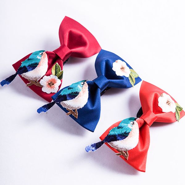 new fashion mens male bow tie men women chinese style show original magpie embroidery bow tie groom groomsmen, Blue;purple
new fashion mens male bow tie men women chinese style show original magpie embroidery bow tie groom groomsmen, Blue;purple
