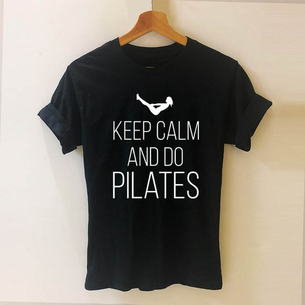 summer fashion keep calm and do pilates women t shirts new printed short sleeve cotton girl female clothing
summer fashion keep calm and do pilates women t shirts new printed short sleeve cotton girl female clothing