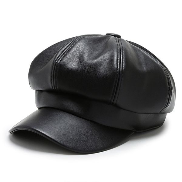 stingy brim hats fashion solid color octagonal cap female autumn winter leather panama stylish artist painter sboy caps beret woman hat, Blue;gray
stingy brim hats fashion solid color octagonal cap female autumn winter leather panama stylish artist painter sboy caps beret woman hat, Blue;gray
