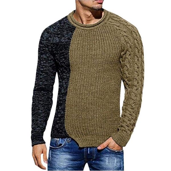 men's sweaters 2021 fashion solid color autumn knit o-neck long sleeve spliced casual slim fit pullover, White;black
men's sweaters 2021 fashion solid color autumn knit o-neck long sleeve spliced casual slim fit pullover, White;black