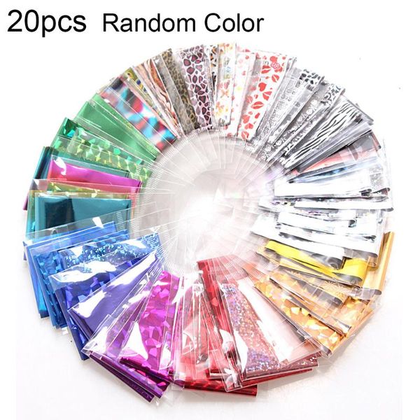20pcs mixed-styles random nail foil stickers holographic transfer foil sticker decals manicure decor for nails slider sticker, Silver
20pcs mixed-styles random nail foil stickers holographic transfer foil sticker decals manicure decor for nails slider sticker, Silver