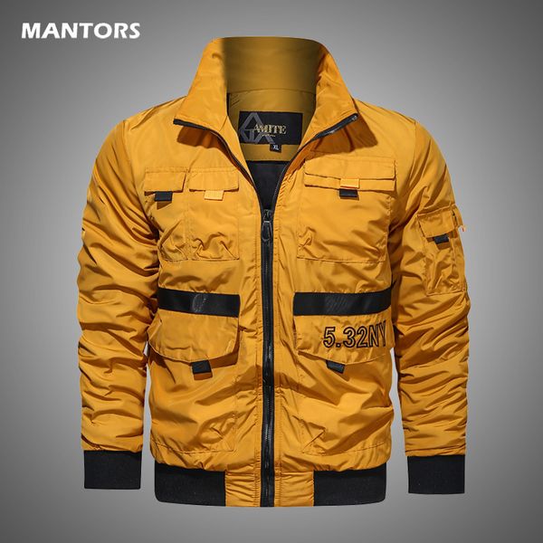 mens jackets stand collar bomber jacket windbreaker casual multi-pocket jacket men fashion clothing autumn winter coat 2020, Black;brown
mens jackets stand collar bomber jacket windbreaker casual multi-pocket jacket men fashion clothing autumn winter coat 2020, Black;brown