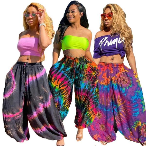 national tie dye print loose stretch pant women fashion high waist pocket club party trouser streetwear jogger sweatpant legging, Black;white
national tie dye print loose stretch pant women fashion high waist pocket club party trouser streetwear jogger sweatpant legging, Black;white