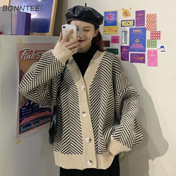 women's knits & tees cardigan women ulzzang striped college loose v-neck all-match sweaters for womens chic fall spring casual soft lad, White
women's knits & tees cardigan women ulzzang striped college loose v-neck all-match sweaters for womens chic fall spring casual soft lad, White
