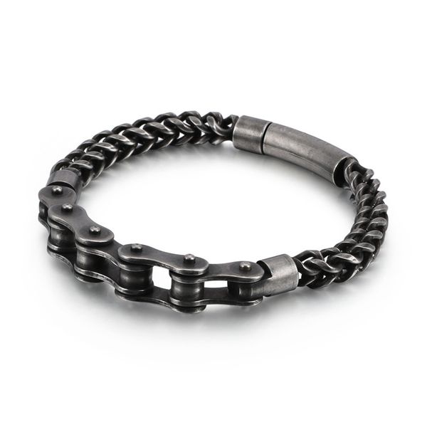 fashion personality new titanium steel locomotive men and women chain motorcycle chain bracelet simple stainless steel jewelry, Black
fashion personality new titanium steel locomotive men and women chain motorcycle chain bracelet simple stainless steel jewelry, Black