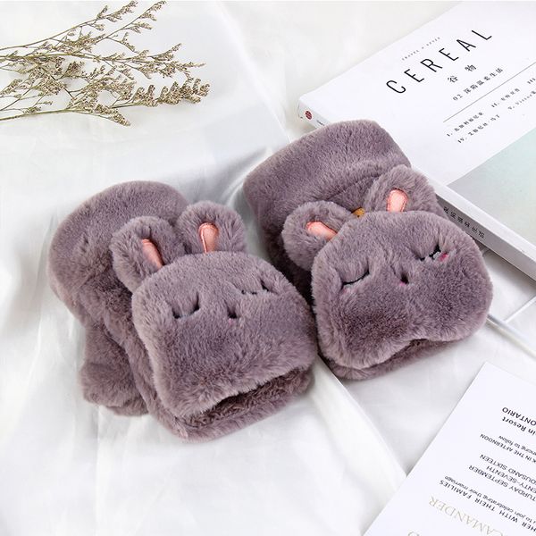 five fingers gloves winter warm lovely cartoon half finger student flip thickened plush, Blue;gray
five fingers gloves winter warm lovely cartoon half finger student flip thickened plush, Blue;gray
