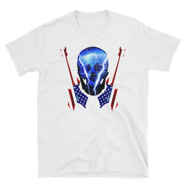 american classic rock electric guitars heavy metal skull thunder bolt t shirt casual printing tee shirt
american classic rock electric guitars heavy metal skull thunder bolt t shirt casual printing tee shirt