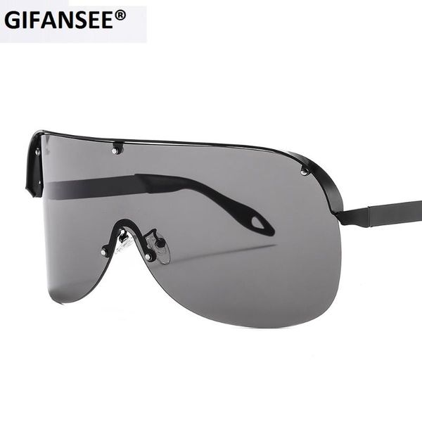 gifansee oversized rimless sunglasses women men 2020 new one piece lens visor mask windproof luxury black glasses shades unique, White;black
gifansee oversized rimless sunglasses women men 2020 new one piece lens visor mask windproof luxury black glasses shades unique, White;black