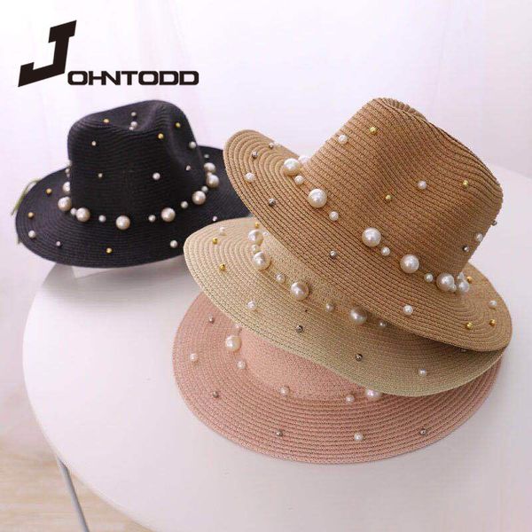 wide brim hats summer ladies spring flower beads jazz panama straw sun visor beach hat rivet pearl cap, Blue;gray
wide brim hats summer ladies spring flower beads jazz panama straw sun visor beach hat rivet pearl cap, Blue;gray