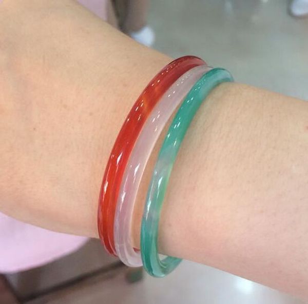 natural fine red white green chalcedony bracelet very thin round transparent three-color fashion jewelry jades jewelry, Black
natural fine red white green chalcedony bracelet very thin round transparent three-color fashion jewelry jades jewelry, Black