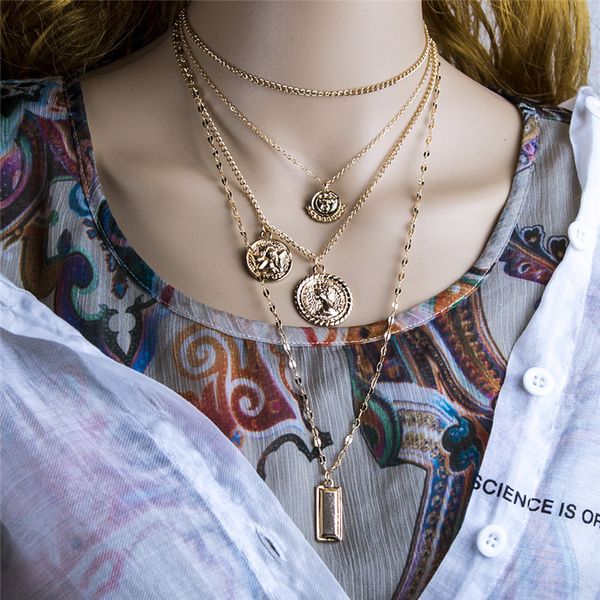 многослойное ожерелье boho монет кулон ожерелья для женщин vintage портрет монет цепи заявление ожерелье ювелирные изделия, Silver
многослойное ожерелье boho монет кулон ожерелья для женщин vintage портрет монет цепи заявление ожерелье ювелирные изделия, Silver