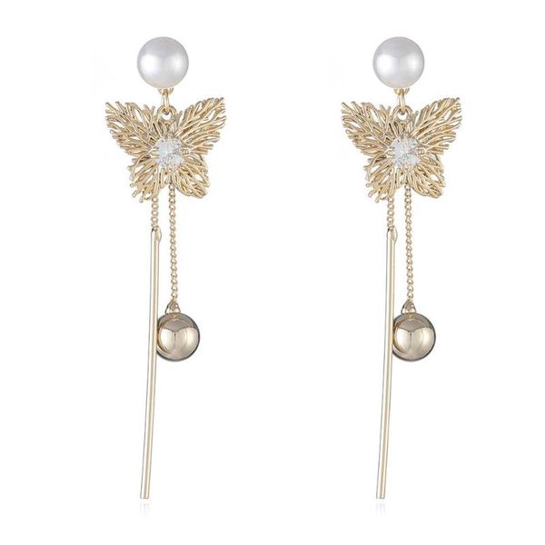 fashion butterfly shape classic drop earring, Silver 
fashion butterfly shape classic drop earring, Silver