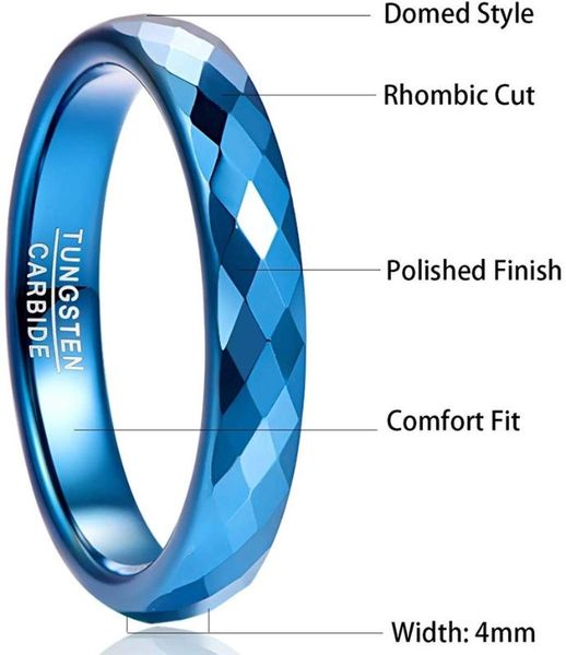 wedding rings nuncad 4mm tungsten carbide ring black rose gold blue polished finish rhombic cut comfort fit jewelry, Slivery;golden
wedding rings nuncad 4mm tungsten carbide ring black rose gold blue polished finish rhombic cut comfort fit jewelry, Slivery;golden