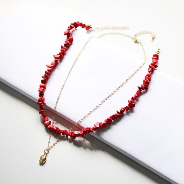 pendant necklaces 2021 bohemian blue red stone handmade chain for women vintage choker shell statement party jewelry, Silver
pendant necklaces 2021 bohemian blue red stone handmade chain for women vintage choker shell statement party jewelry, Silver