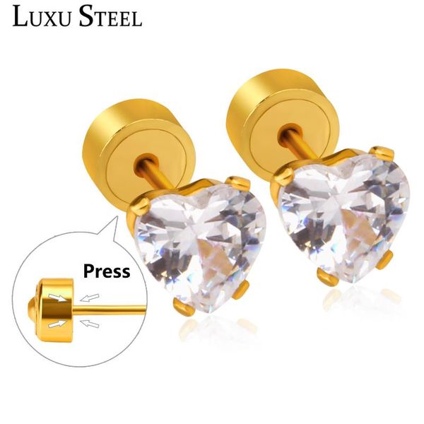 stud luxusteel heart crystal earring stainless steel gold/silver color plus wholesale jewelry aretes mujer 2021, Golden;silver
stud luxusteel heart crystal earring stainless steel gold/silver color plus wholesale jewelry aretes mujer 2021, Golden;silver