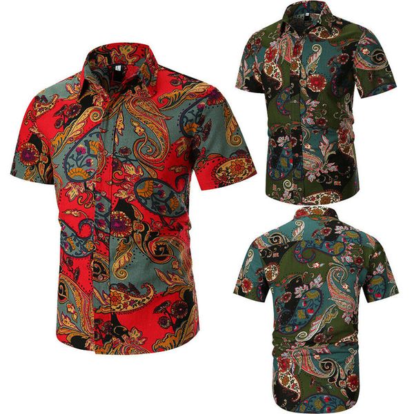 men's casual shirts hirigin 2021 short sleeve floral shirt mens clothing -3xl plus size summer arrival, White;black
men's casual shirts hirigin 2021 short sleeve floral shirt mens clothing -3xl plus size summer arrival, White;black