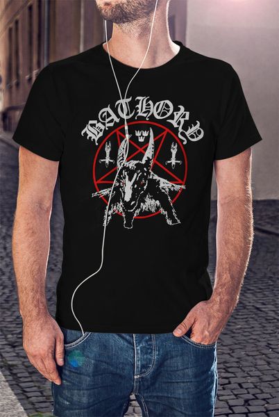 bathory men t-shirt swedish black trash metal tee shirt venom mayhem