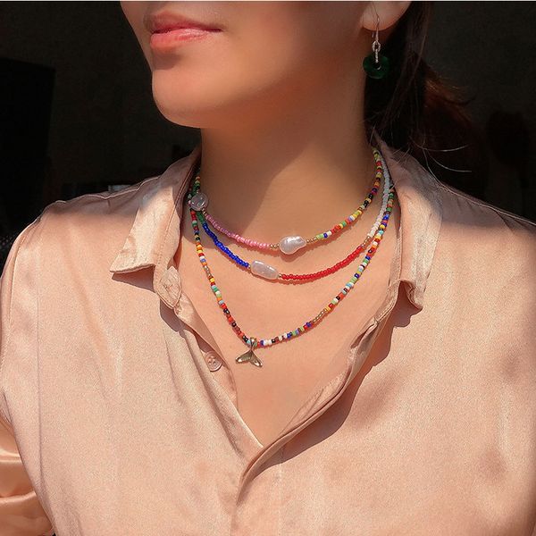 chokers noter boho women necklace seed beads chocker summer beach jewelry 4mm polymer clay pendant femme gift, Golden;silver
chokers noter boho women necklace seed beads chocker summer beach jewelry 4mm polymer clay pendant femme gift, Golden;silver