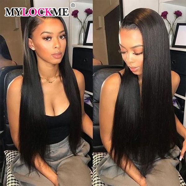 lace wigs straight 13*4 front human hair 150% density pre-plucked brazilian remy for women mylockme, Black;brown
lace wigs straight 13*4 front human hair 150% density pre-plucked brazilian remy for women mylockme, Black;brown