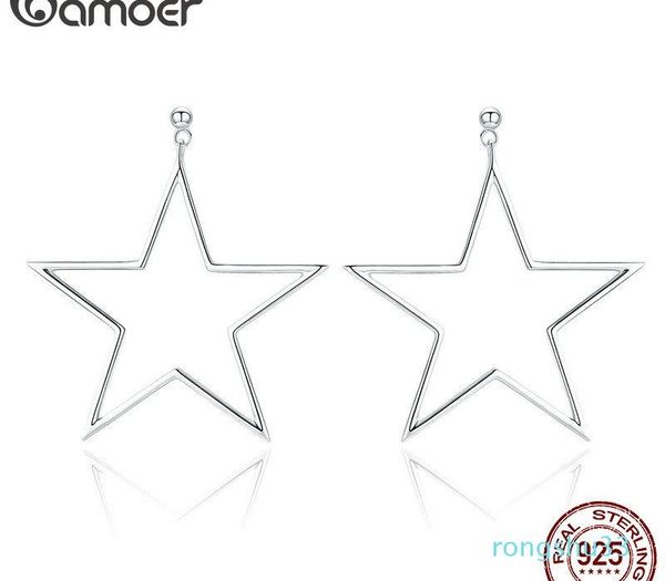 bamoer real 925 sterling silver punk rock star stud earrings for women simple geometric line fashion earrings88, Golden;silver
bamoer real 925 sterling silver punk rock star stud earrings for women simple geometric line fashion earrings88, Golden;silver