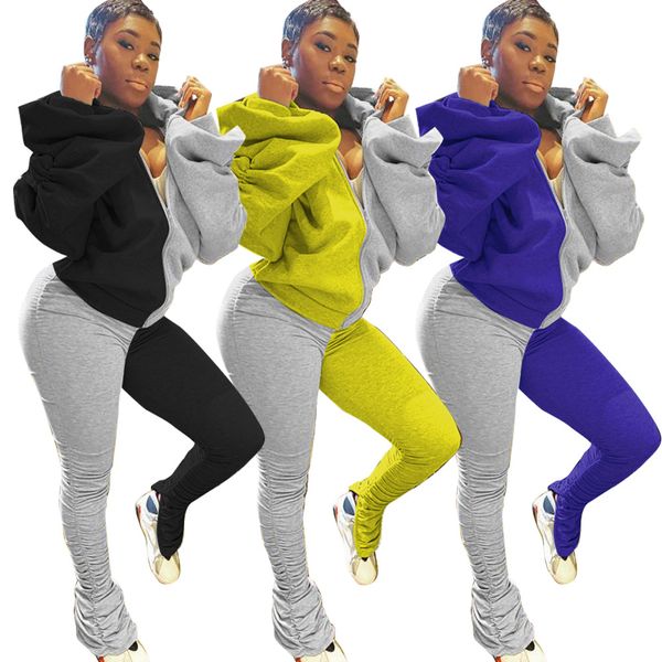 women's tracksuits womens tracksuit pants 2 piece sets knitted outfits long sleeve o-neck clothing pleated trousers zipper suit two se, Gray
women's tracksuits womens tracksuit pants 2 piece sets knitted outfits long sleeve o-neck clothing pleated trousers zipper suit two se, Gray