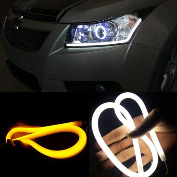 kahane 2x 45cm led flow daytime running light drl flexible soft flowing turn signal light strip for tucson solaris creta 
kahane 2x 45cm led flow daytime running light drl flexible soft flowing turn signal light strip for tucson solaris creta