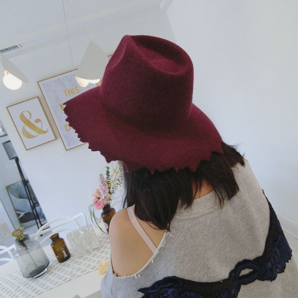 stingy brim hats longbaili winter trendy black women wool felt fedora hat pwsv034, Blue;gray
stingy brim hats longbaili winter trendy black women wool felt fedora hat pwsv034, Blue;gray