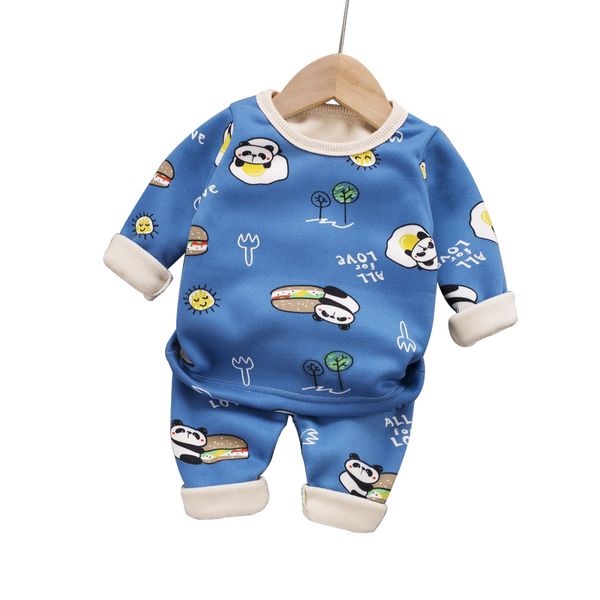 boys and girls winter plus velvet thick underwear suits baby boys and girls cute cartoon panda print cotton warm pajamas suit, White
boys and girls winter plus velvet thick underwear suits baby boys and girls cute cartoon panda print cotton warm pajamas suit, White