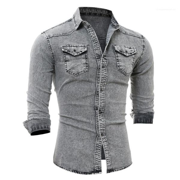 straghit fashion homme clothing spring mens vintage jean shirts washed lapel neck male tshirts long sleeve, White;black
straghit fashion homme clothing spring mens vintage jean shirts washed lapel neck male tshirts long sleeve, White;black
