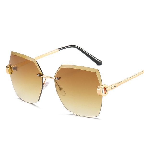 sunglasses polygon cutting rimless sun glasses gradient color lens women's fashion elegant female shades, White;black
sunglasses polygon cutting rimless sun glasses gradient color lens women's fashion elegant female shades, White;black