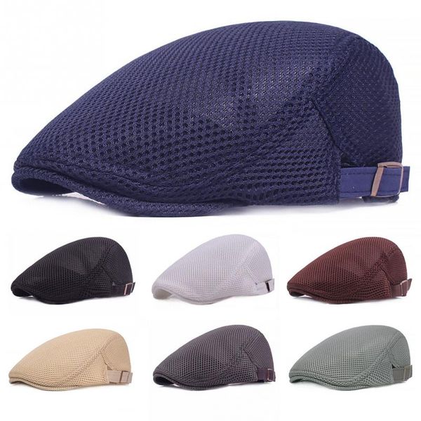 summer men women casual beret hat fashion flat cap newsboy style gatsby hat adjustable breathable mesh caps, Blue;gray
summer men women casual beret hat fashion flat cap newsboy style gatsby hat adjustable breathable mesh caps, Blue;gray