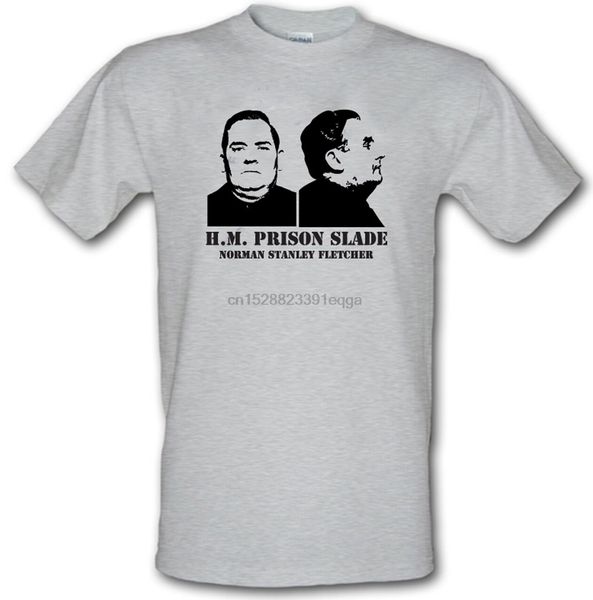 porridge-norman stanley fletcher prison slade heavy cotton t-shirt tees