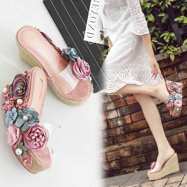summer flip flops women flip-flop beach shoes sandals bohemian muffin slope with sandals women slippers, Black
summer flip flops women flip-flop beach shoes sandals bohemian muffin slope with sandals women slippers, Black
