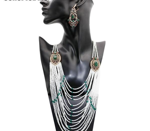 sunspice ms handmade african beads jewelry set for women wedding engagement necklace drop earring bohemia vintage jewelry11, Silver
sunspice ms handmade african beads jewelry set for women wedding engagement necklace drop earring bohemia vintage jewelry11, Silver