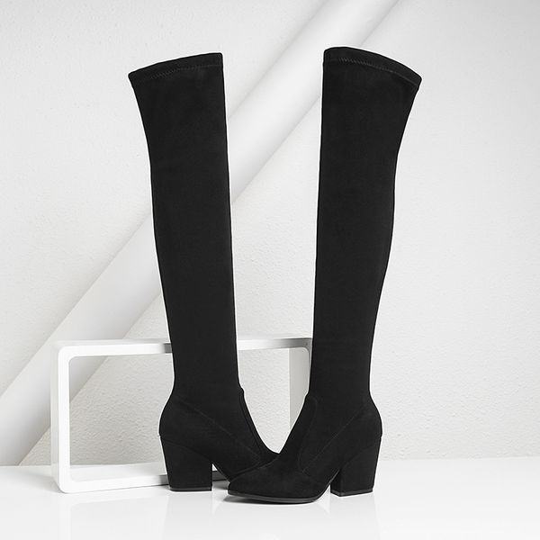 round toe shoes boots flat platform booties woman 2020 high heels zipper winter footwear stiletto over-the-knee rubber, Black
round toe shoes boots flat platform booties woman 2020 high heels zipper winter footwear stiletto over-the-knee rubber, Black