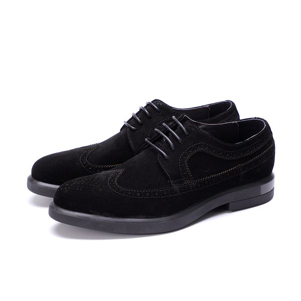 men low-shoes breathable leather shoes oxfords dull polish cowhide cow leather lace-up soft-sole comfortable genuine, Black 
men low-shoes breathable leather shoes oxfords dull polish cowhide cow leather lace-up soft-sole comfortable genuine, Black